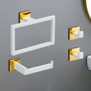 Juego de Accesorios de Baño Oro Blanco Acero Inoxidable 304