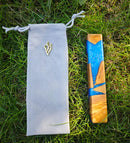 Mezuzah de madera oliva 4" | Funda hebrea Shin para puerta judía