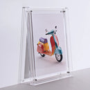 Marco de Fotos Acrílico Transparente Moderno para Pared y Mesa