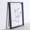 Marco de Fotos Acrílico Transparente Moderno para Pared y Mesa
