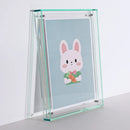 Marco de Fotos Acrílico Transparente Moderno para Pared y Mesa