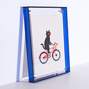 Marco de Fotos Acrílico Transparente Moderno para Pared y Mesa
