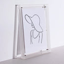 Marco de Fotos Acrílico Transparente Moderno para Pared y Mesa